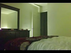 Man drills brunette tranny at hotel room