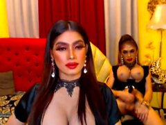 Horny Shemale Duo Enjoys Anal Fuck On Cam