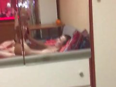 TS Milagros fucked in mirror