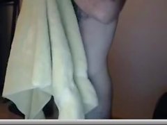Furry guy cumming on his hairy chest from chaturbate