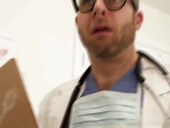 Horny shemale gets ass fucked by her doctor