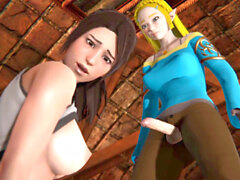 Lara croft futa 3d, lara, futanari fuck boy