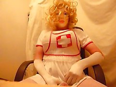 Crossdresser plasticface nurse