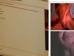 Hot girl makes guys cum on chatroulette