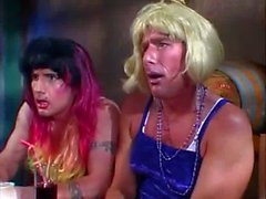 2 Guys as Trannies in a Lesbian Show