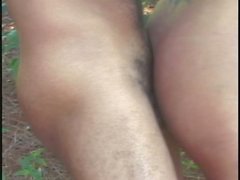 Sexy big cocked tranny fucks cute guy with equally huge dick outdoors
