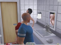 Sims 4 "B. Jay having fun with couple"