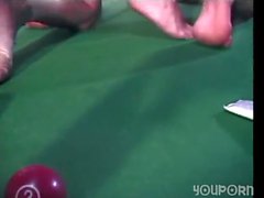 Pool table is perfect for hard anal sex