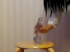 Huge Cock Japanese Crossdress Cosplay, Dildo, and Squirt