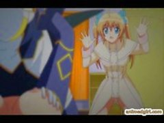Busty hentai girl hard fucked by shemale anime